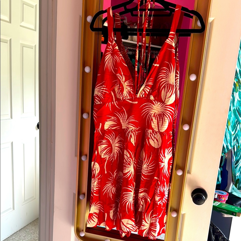 Trashy Diva Polka Dot Palms Minda romper size 12